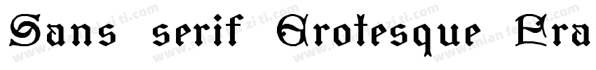 Sans serif Grotesque Franklin Gothi字体转换